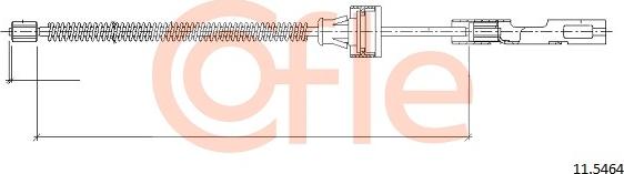 Cofle 92.11.5464 - Trose, Stāvbremžu sistēma www.autospares.lv