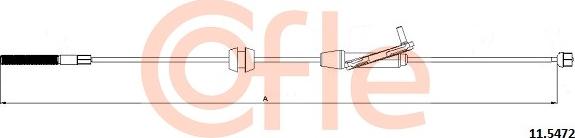 Cofle 11.5472 - Trose, Stāvbremžu sistēma www.autospares.lv