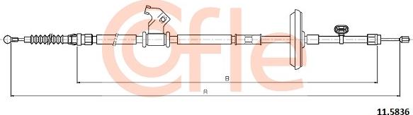 Cofle 11.5836 - Trose, Stāvbremžu sistēma www.autospares.lv