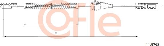 Cofle 92.11.5793 - Trose, Stāvbremžu sistēma www.autospares.lv