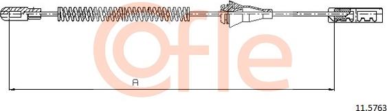 Cofle 92.11.5763 - Trose, Stāvbremžu sistēma www.autospares.lv