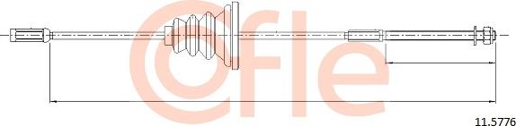 Cofle 11.5776 - Trose, Stāvbremžu sistēma www.autospares.lv