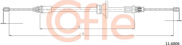 Cofle 92116806 - Trose, Stāvbremžu sistēma www.autospares.lv