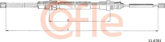 Cofle 11.6761 - Trose, Stāvbremžu sistēma www.autospares.lv