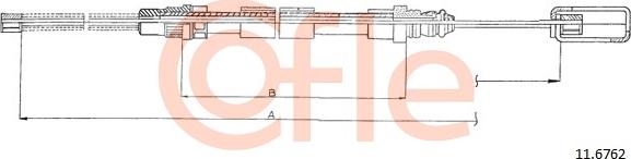 Cofle 11.6762 - Trose, Stāvbremžu sistēma www.autospares.lv