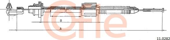 Cofle 11.0282 - Akseleratora trose www.autospares.lv