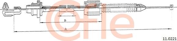 Cofle 11.0221 - Akseleratora trose www.autospares.lv