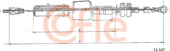 Cofle 11.147 - Akseleratora trose www.autospares.lv