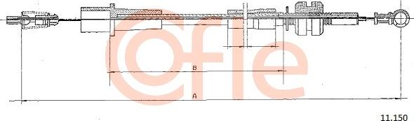 Cofle 11.150 - Akseleratora trose www.autospares.lv