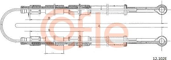 Cofle 12.102E - Trose, Stāvbremžu sistēma www.autospares.lv