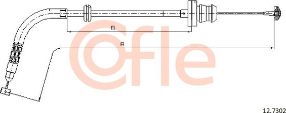 Cofle 92.12.7302 - Akseleratora trose www.autospares.lv