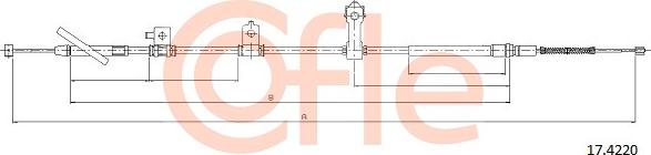 Cofle 17.4220 - Trose, Stāvbremžu sistēma www.autospares.lv