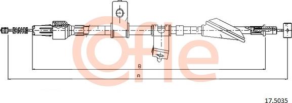 Cofle 17.5035 - Trose, Stāvbremžu sistēma www.autospares.lv