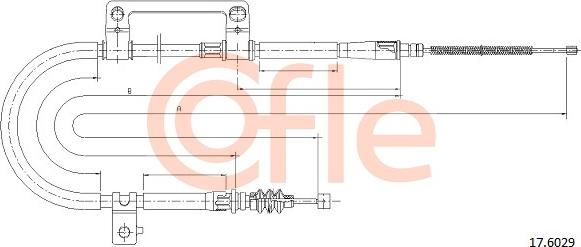 Cofle 17.6029 - Trose, Stāvbremžu sistēma www.autospares.lv