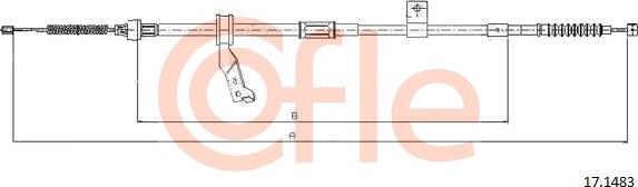 Cofle 17.1483 - Trose, Stāvbremžu sistēma www.autospares.lv