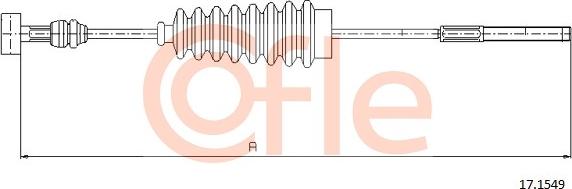 Cofle 92.17.1529 - Trose, Stāvbremžu sistēma www.autospares.lv