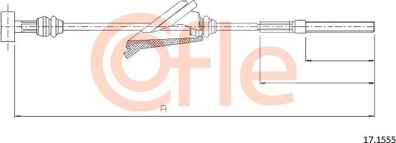 Cofle 17.1555 - Trose, Stāvbremžu sistēma autospares.lv