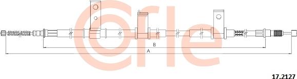 Cofle 17.2127 - Trose, Stāvbremžu sistēma www.autospares.lv