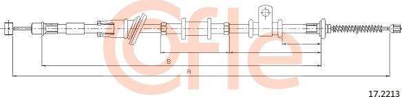 Cofle 17.2213 - Trose, Stāvbremžu sistēma www.autospares.lv