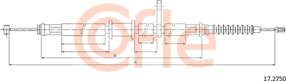 Cofle 17.2750 - Trose, Stāvbremžu sistēma www.autospares.lv