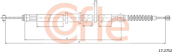 Cofle 17.2752 - Trose, Stāvbremžu sistēma www.autospares.lv