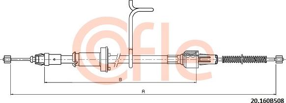 Cofle 20.160B508 - Trose, Stāvbremžu sistēma www.autospares.lv