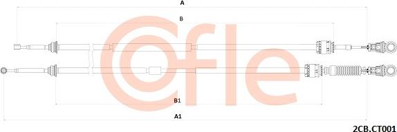 Cofle 2CB.CT001 - Trose, Mehāniskā pārnesumkārba www.autospares.lv