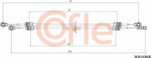 Cofle 92.2CB.OP020 - Trose, Mehāniskā pārnesumkārba www.autospares.lv