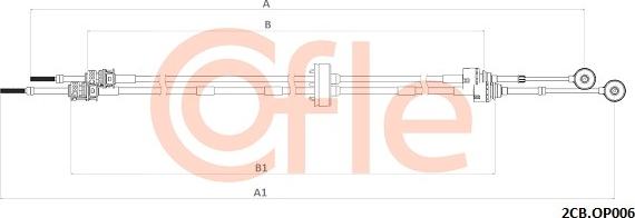 Cofle 2CB.OP006 - Trose, Mehāniskā pārnesumkārba www.autospares.lv