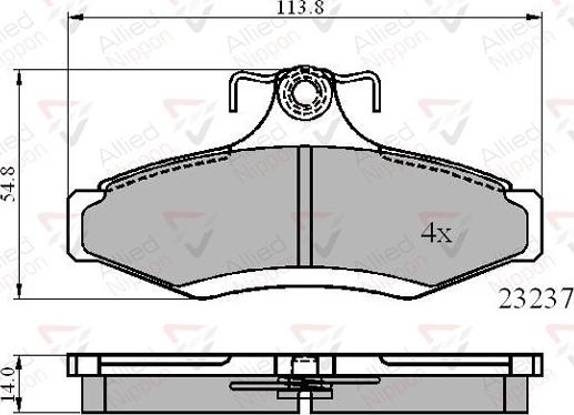 Comline ADB0495 - Bremžu uzliku kompl., Disku bremzes autospares.lv