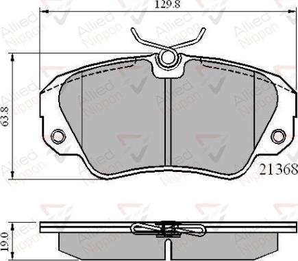 Comline ADB0493 - Brake Pad Set, disc brake www.autospares.lv