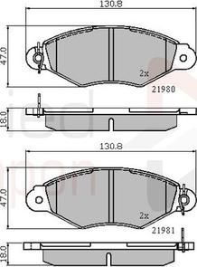 Comline ADB0485 - Bremžu uzliku kompl., Disku bremzes www.autospares.lv