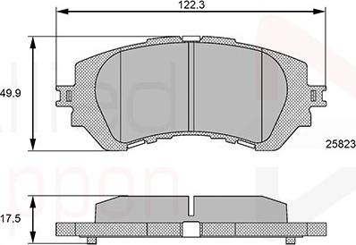 Ashika 502025 - Bremžu uzliku kompl., Disku bremzes autospares.lv