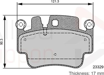 Comline ADB06131 - Bremžu uzliku kompl., Disku bremzes www.autospares.lv