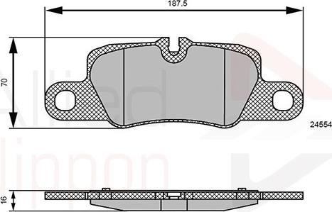 Comline ADB06123 - Bremžu uzliku kompl., Disku bremzes www.autospares.lv