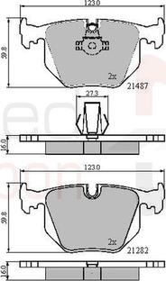 Comline ADB01547 - Brake Pad Set, disc brake www.autospares.lv