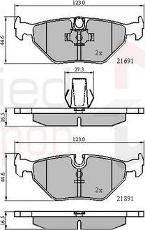 Comline ADB01011 - Brake Pad Set, disc brake www.autospares.lv