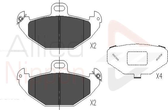 Comline ADB01020 - Brake Pad Set, disc brake www.autospares.lv