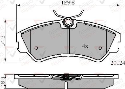 Comline ADB01073 - Тормозные колодки, дисковые, комплект www.autospares.lv