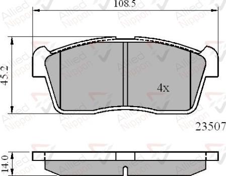 Comline ADB01113 - Brake Pad Set, disc brake www.autospares.lv