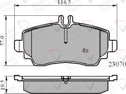 Comline ADB01318 - Bremžu uzliku kompl., Disku bremzes autospares.lv