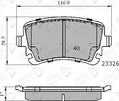 Comline ADB01313 - Brake Pad Set, disc brake www.autospares.lv