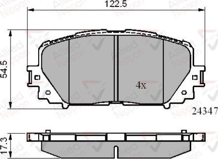 Comline ADB01767 - Bremžu uzliku kompl., Disku bremzes autospares.lv