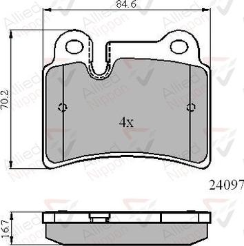 Stellox 000 277-SX - Bremžu uzliku kompl., Disku bremzes autospares.lv