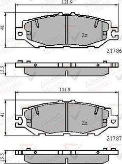 Comline ADB0788 - Bremžu uzliku kompl., Disku bremzes www.autospares.lv