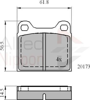 Comline ADB0731 - Bremžu uzliku kompl., Disku bremzes autospares.lv