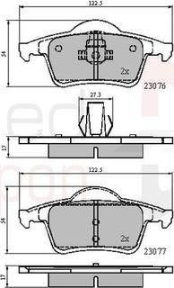 Comline ADB0729 - Brake Pad Set, disc brake www.autospares.lv