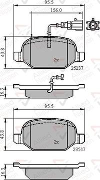 Comline ADB16013 - Bremžu uzliku kompl., Disku bremzes autospares.lv