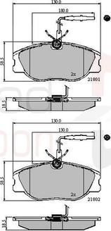 Comline ADB11001 - Bremžu uzliku kompl., Disku bremzes autospares.lv