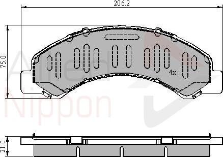 Comline ADB3918 - Bremžu uzliku kompl., Disku bremzes www.autospares.lv